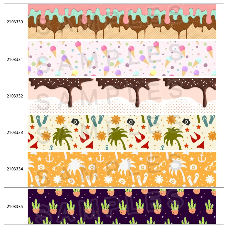 

Корсажные ленты с мультяшным принтом мороженого, аксессуары для шитья «сделай сам», лента для упаковки подарков на Рождество, свадьбу, Деко...