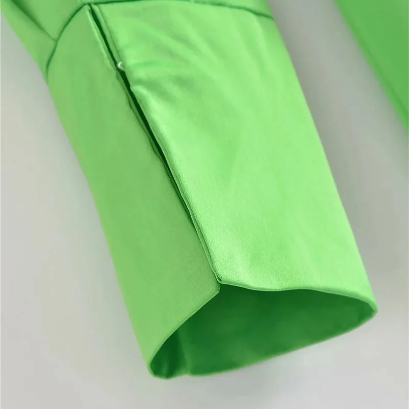 

2021 Green Shirt Dress Women Mini Ruched Dresses Summer Long Sleeve Dress Woman Button Up Elegant Office Short Dresses