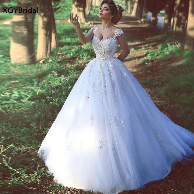 

Новое поступление кружевные свадебные платья 2021 Vestidos De Noiva; Обувь в винтажном стиле; С аппликацией бальное платье размера плюс; Robe De Mariage неве...