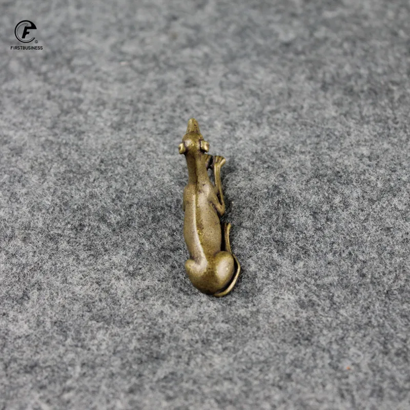 Античная бронзовая статуэтка для собачьего чая домашнего питомца из твердой
