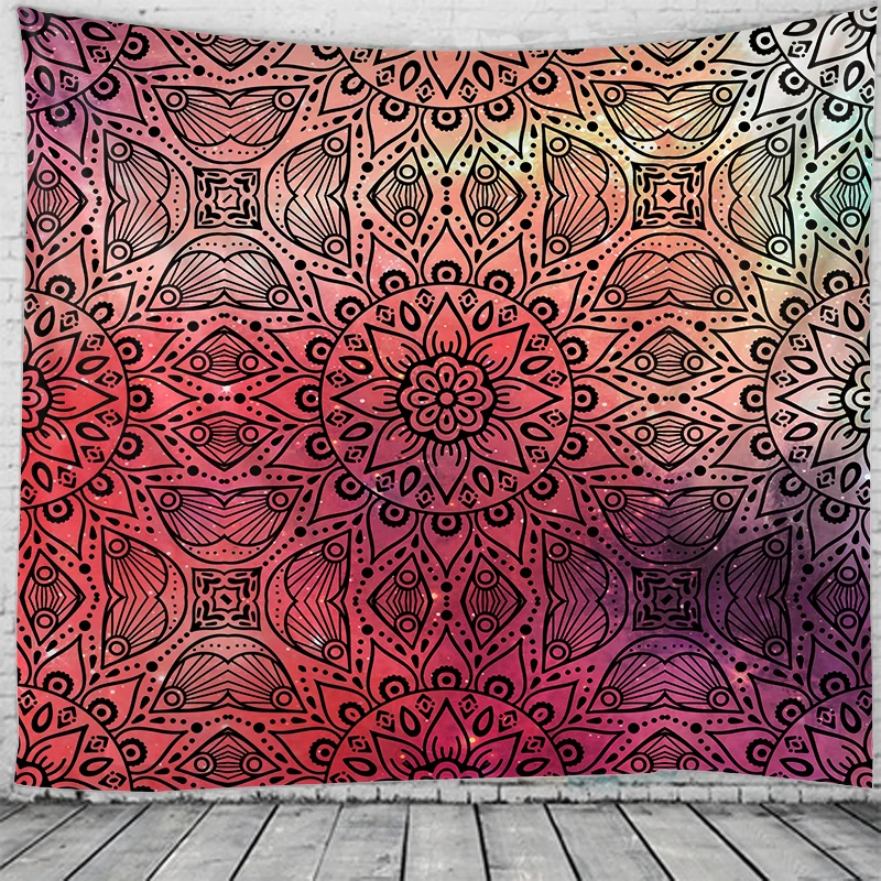 Индийская психоделическая сцена Мандала домашнее художественное украшение