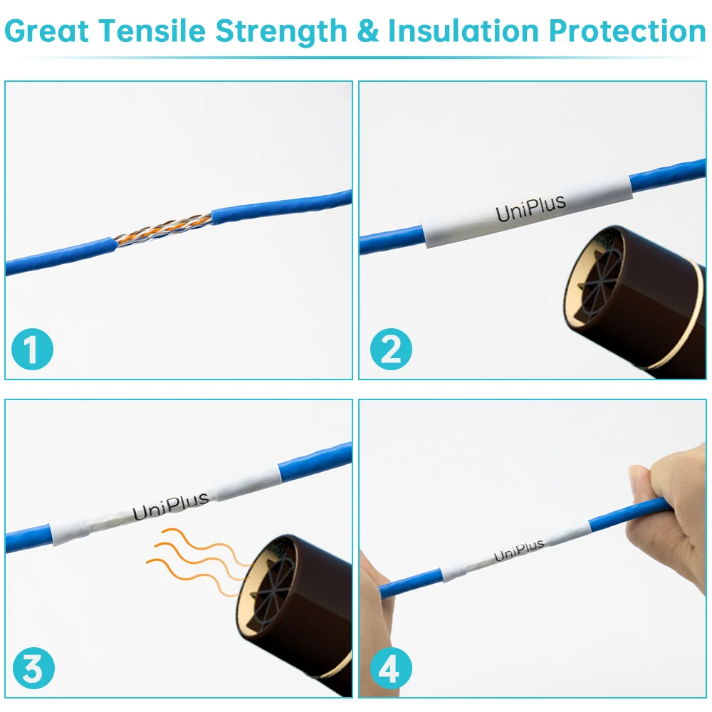 Термоусадочная трубка UniPlus 18054 желтая лента для принтера замена ленты DYMO Rhino 9 мм