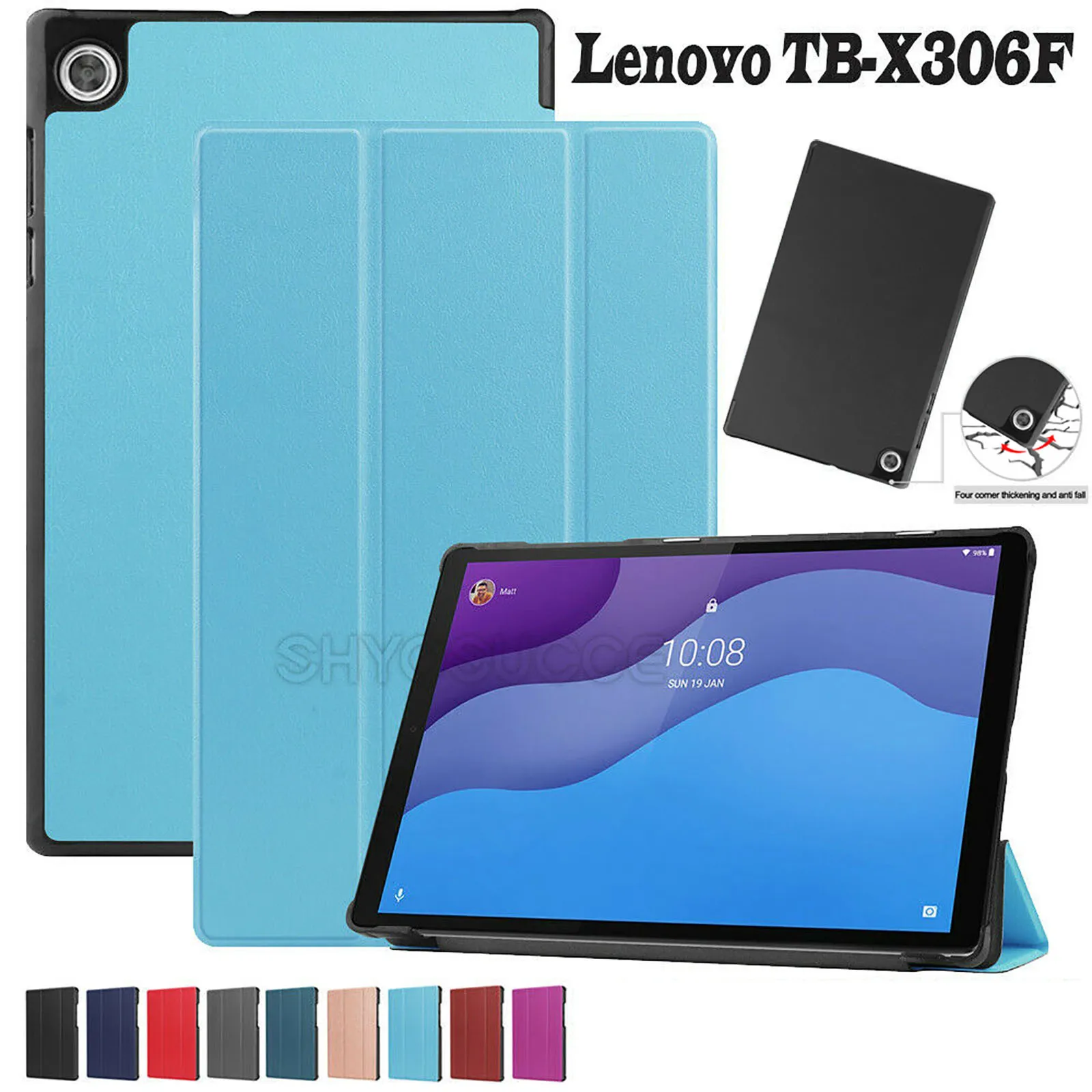 Для планшета Lenovo Tab M10 Hd (2nd Gen) 10 1 '񟭔 ТБ x306 Tb x306f x306x флип Чехлы для планшетов Fundas