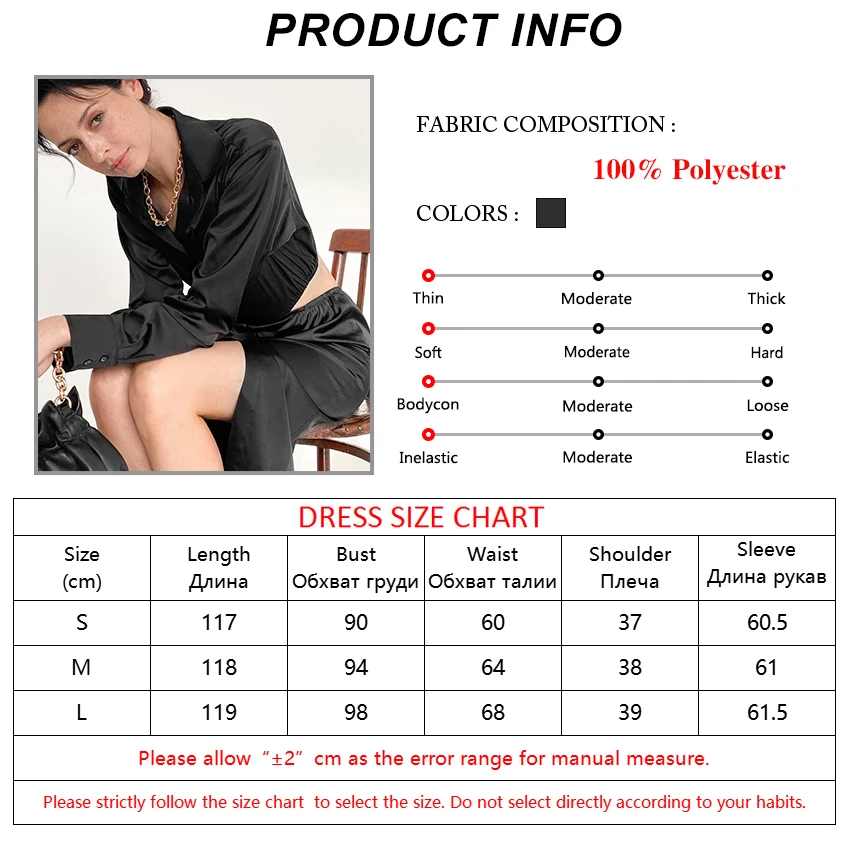 

Bclout Black Hollow Out Office Shirt Dress Patchwork Pocket Long Sleeve Dresses Women Autumn Turn Down Collar Casual Robe 2021