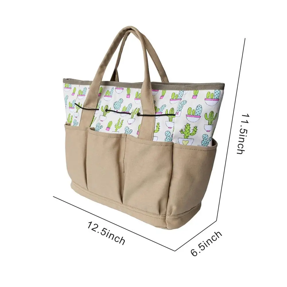 

Portable Garden Tote Bag Wear Resistant Gardening Tool Organizer Storage Bag For Outdoors Tote Garden Handle Tools