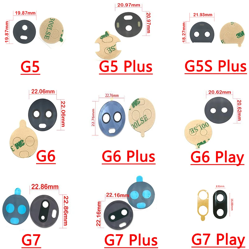 5 шт. Новая Задняя стеклянная крышка для объектива камеры заднего вида с клейкой