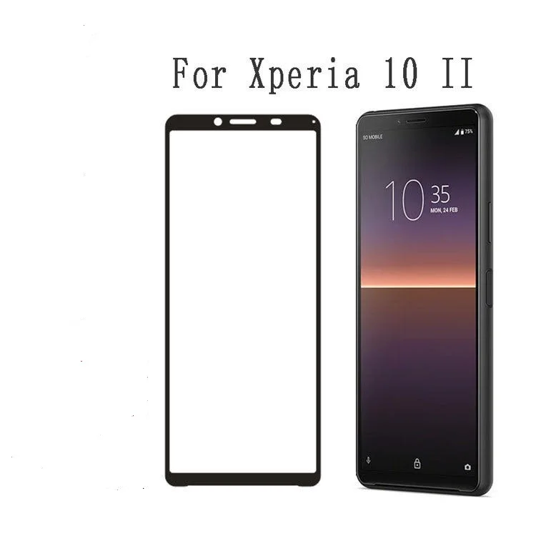 

10PCS For Sony Xperia 10 II Tempered Glass Full Coverd Film For Sony Xperia 10 II Protector Screen