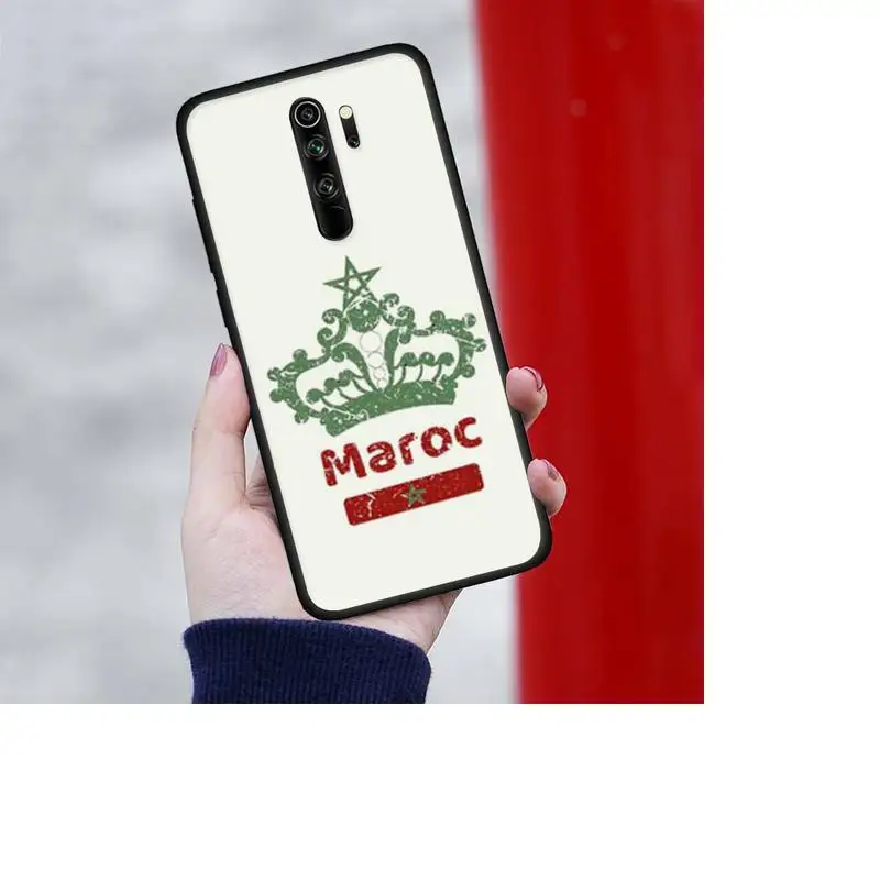

Morocco Flag Coat Of Arms Symbol Phone Case Phone Case For Redmi 7 8 9 A K20 30 Pro Note 8 9 Pro 9s