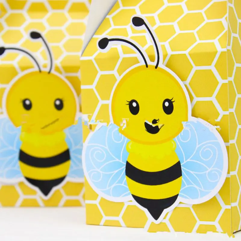 6 шт День рождения украшения дети сафари Бумага подарочные пакеты сумки конфеты