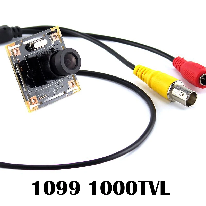 

SUFCO CMOS DIY Camera Board 1099 1000TVL Color + 3.6mm lens Video cable CCTV security mini Camera 700tvl cmos small camera