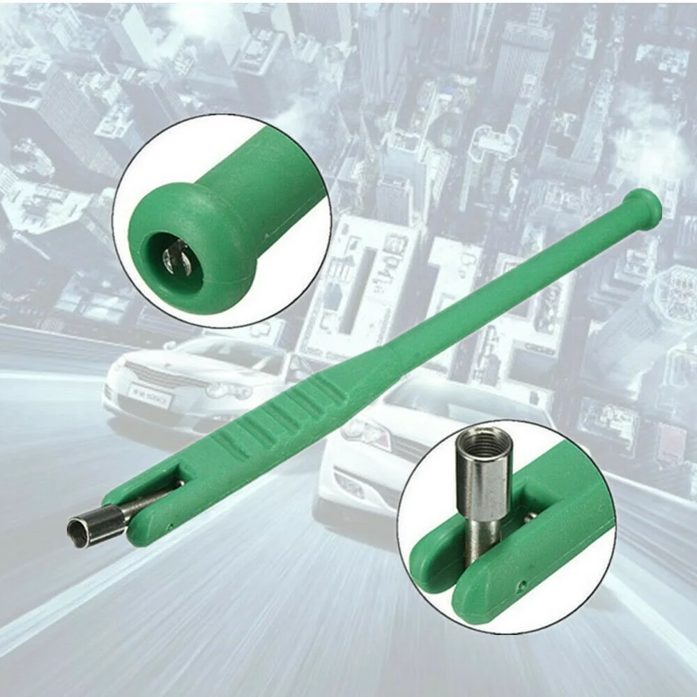

Car valve stem core remover tire repair steel tool installation remover tool green TOOL CHARGER