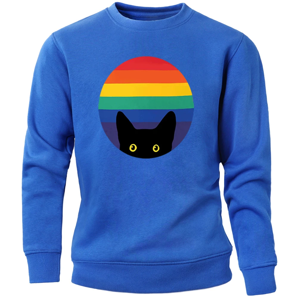 

2020 Harajuku Streetwear Japanesestyle Lovely Cat Men's Sweatshirt Pullovers Primer Jumper Top Men Hoodies Crewneck Tracksuit