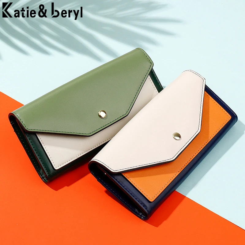 Кошелек женский из мягкой кожи вместительный | Багаж и сумки