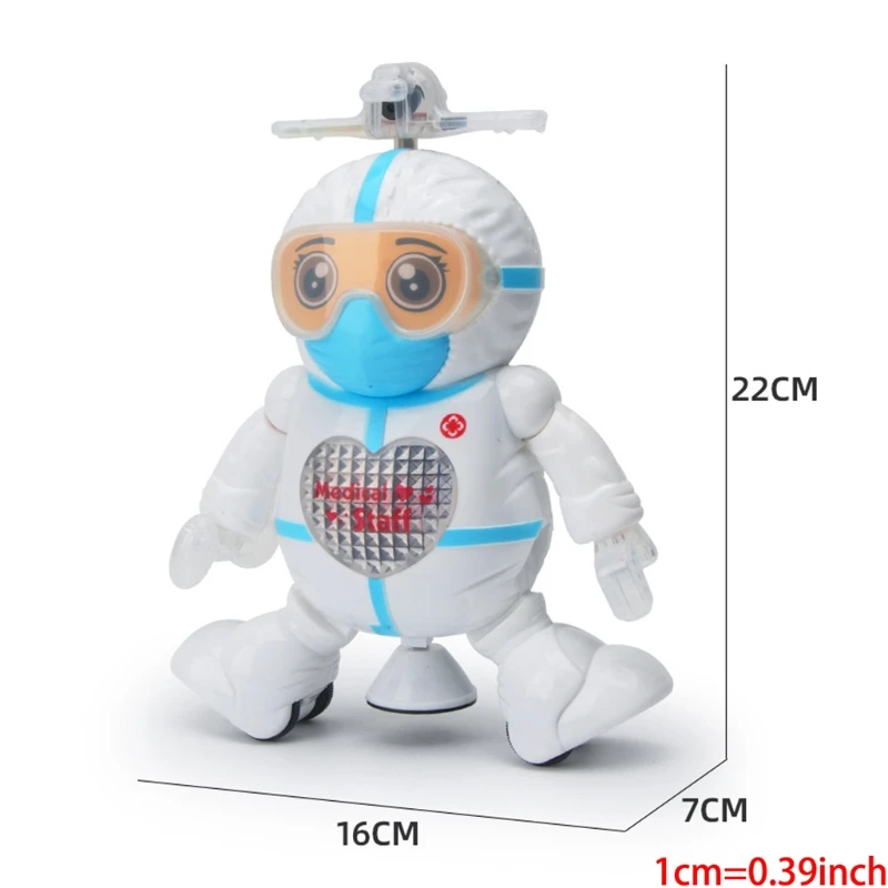 

Dancing Robot Electric Toy Car with Omni-Directional Wheel Music & Lights Smart Sensor Toy Education Toy Baby Kids Gift A2UB