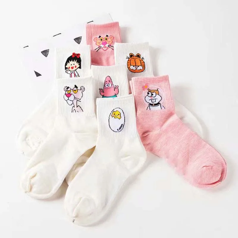 3 пары высококачественные милые элегантные хлопковые женские носки в стиле