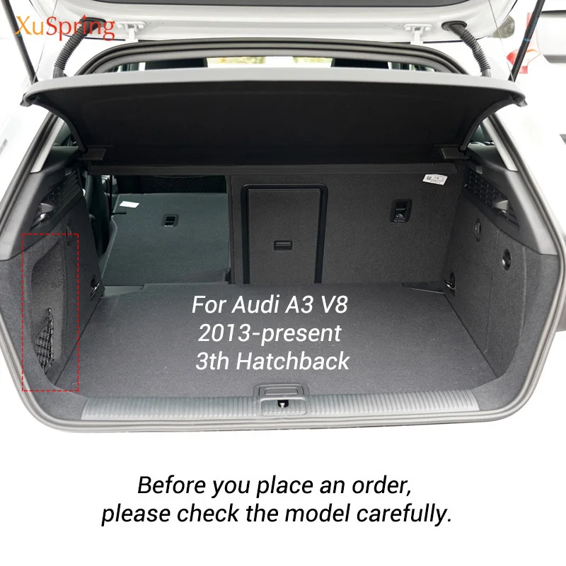 Для 2013 2020 Audi A3 8V 3th задний коврик для багажника автомобиля прочные ковры подкладка