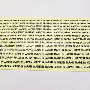 1000 шт., прозрачные ярлыки 6 х28 мм, сделано в Японии, страна происхождения
