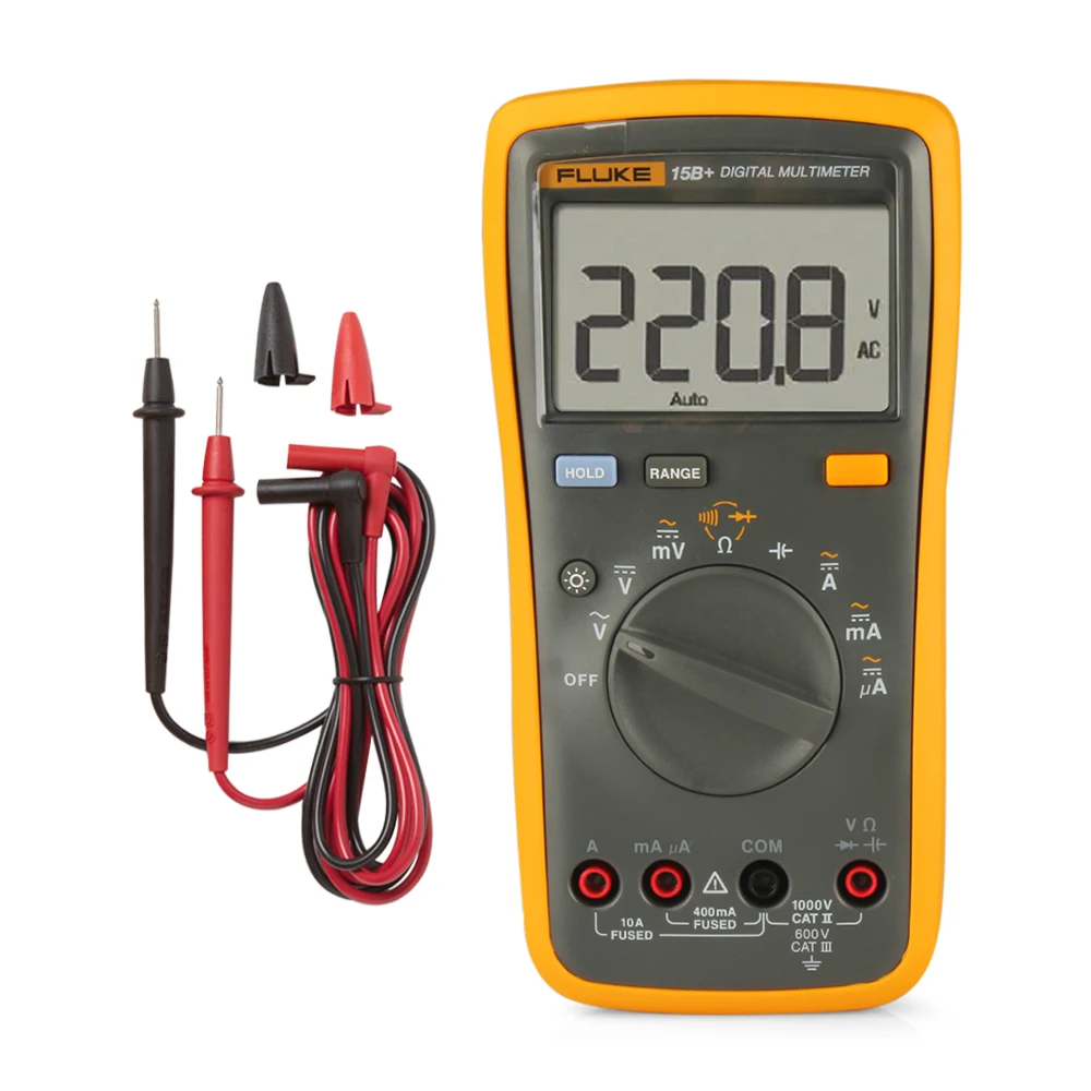 Мультиметр FLUKE F15B + 4000 отсчетов портативный цифровой мультиметр амперметр