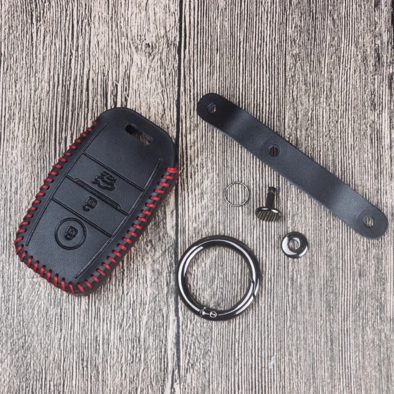 Кожаный Автомобильный Чехол для ключа дистанционного управления Kia Rio Sportage 3 4 QL