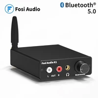 fosi audio k1 bluetooth mini stereo gaming dac headphone amplifier preamplifier 24bit 192khz digital to analog converter pk q7