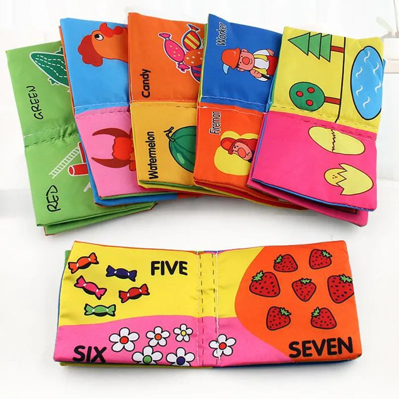 Тканевая детская книга Монтессори для развития интеллекта обучающая игрушка из