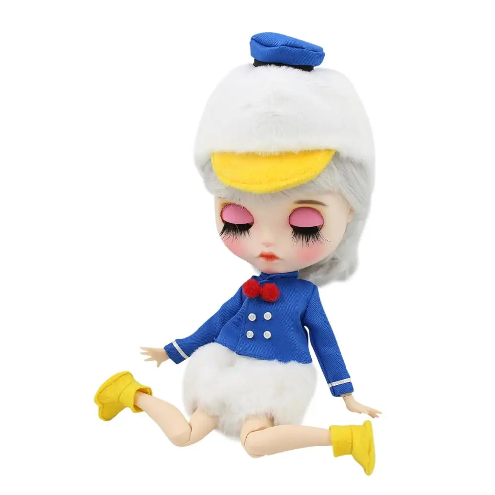 Ледяная фабрика Blyth Кукла Одежда личка игрушка утка костюм милая одежда Дональд Дак наряд
