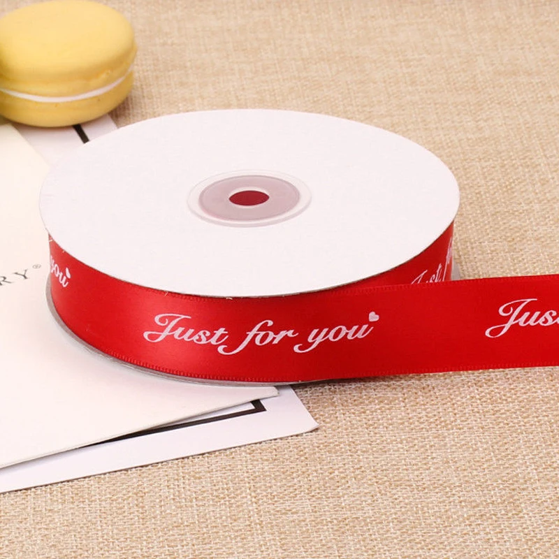 Бесплатная доставка подарочная лента на заказ/атласная с принтом