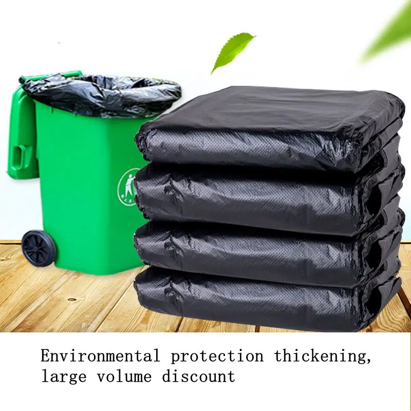 

Black large garbage bag thickening flat mouth disposable plastic bucket bag Gaestgiveriet Hotel Gaestgiveriet Hotel garbage bag