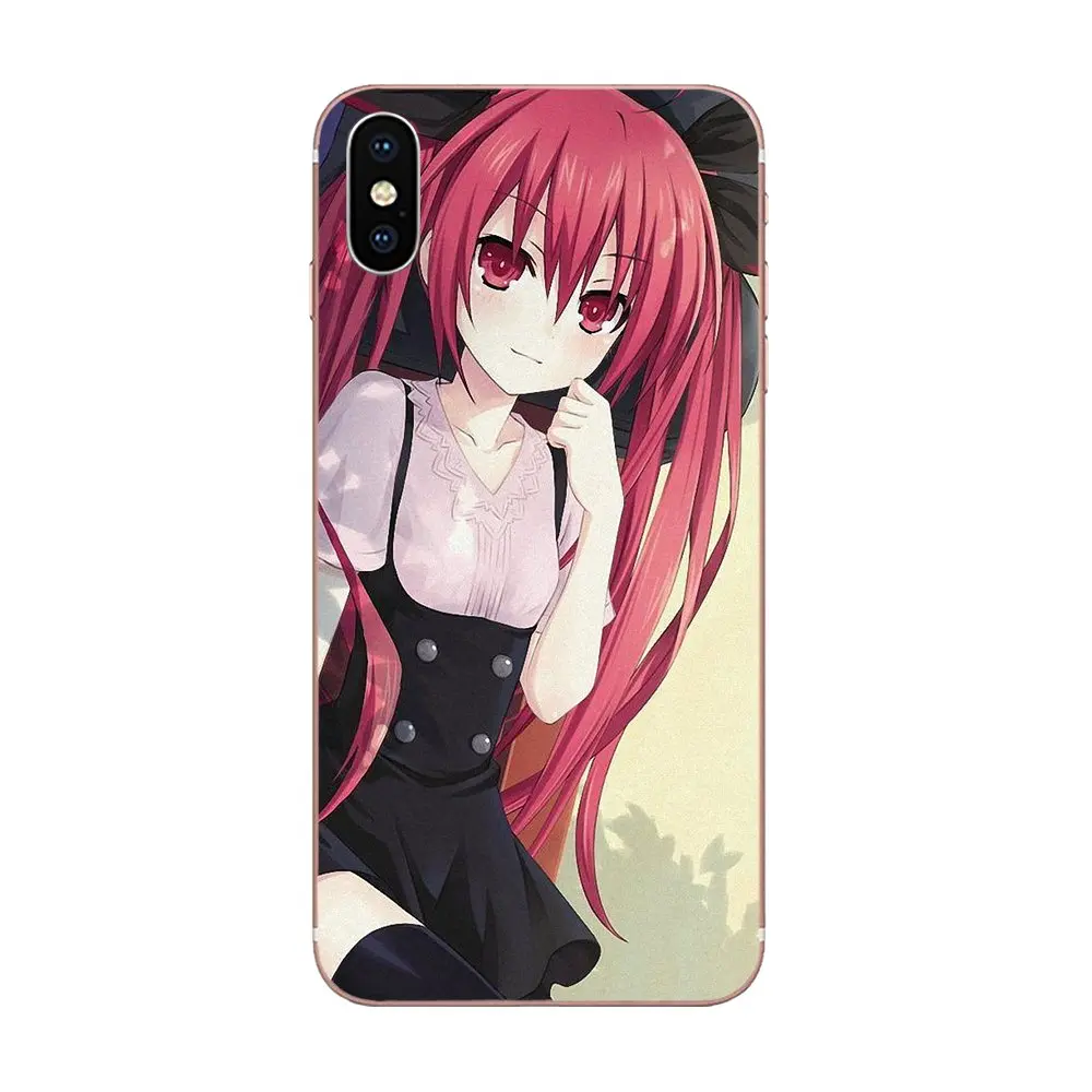 Прозрачный чехол из материала tpu Новый Date A Live для Apple IPhone X XS Max XR 4 4S 5 5C 5S SE 6 6S 7 8 Plus |