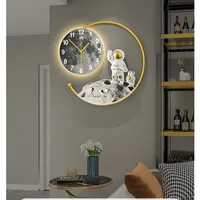 Luxury Clock Creative Network Red Fashion Wall Clock With Light Living Room Household Modern Simple Decoration Clock Wall