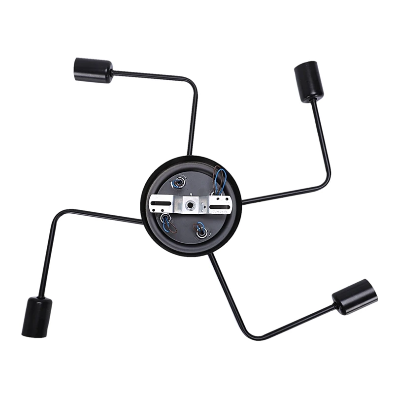 Современные светодиодные E27 потолочные люстры для гостиной четыре ветви