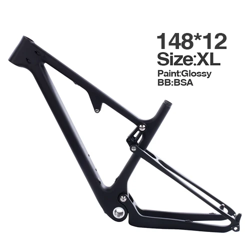 148x12mm xL glossy Углеродный горный велосипед 29 boost 142/148*12 мм ударный горный велосипед с полной подвеской рама 29er горный велосипед для AM XC - Цвет: 148x12mm xL glossy