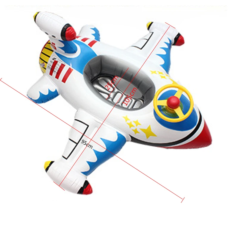 

Kids Swimming Float Seat Boat Pool Ring Inflatable Airplane Pool Floats for Summer Fun Swimming Toy Fun Pool Toys Swim Ring Seat