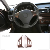 for bmw x1 e84 2010 2013 abs chrome car steering wheel button frame for bmw e90 e92 3 series 2005 2012 accessories