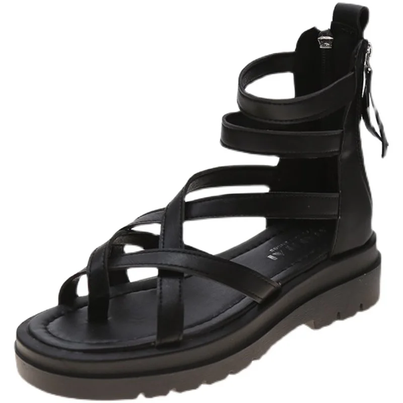 

Med 2021 Sandals Female Shoe Clogs With Heel Muffins shoe Flip Flops Platform Medium New Girls Thick Comfort Summer Beige Flat G