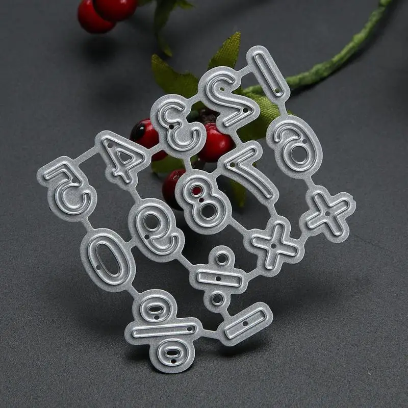 10 шт. символ цифры ремесло декоративные номер металлические высекальные формы DIY