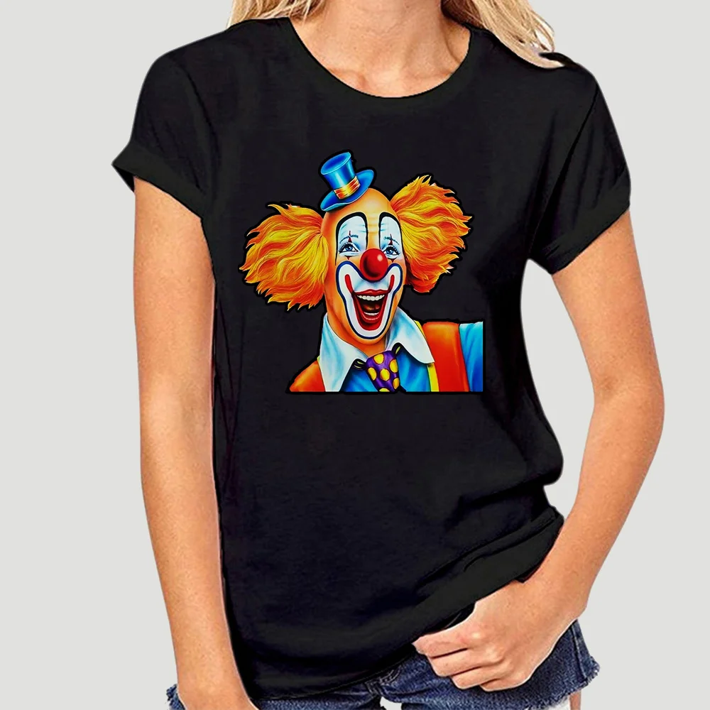 

New Shirt Men t Happy Silly Creepy Circus Clown Funny Novelty Fashion Cotton Funny Tshirt Novelty Tshirt Women k Top Mens Tee