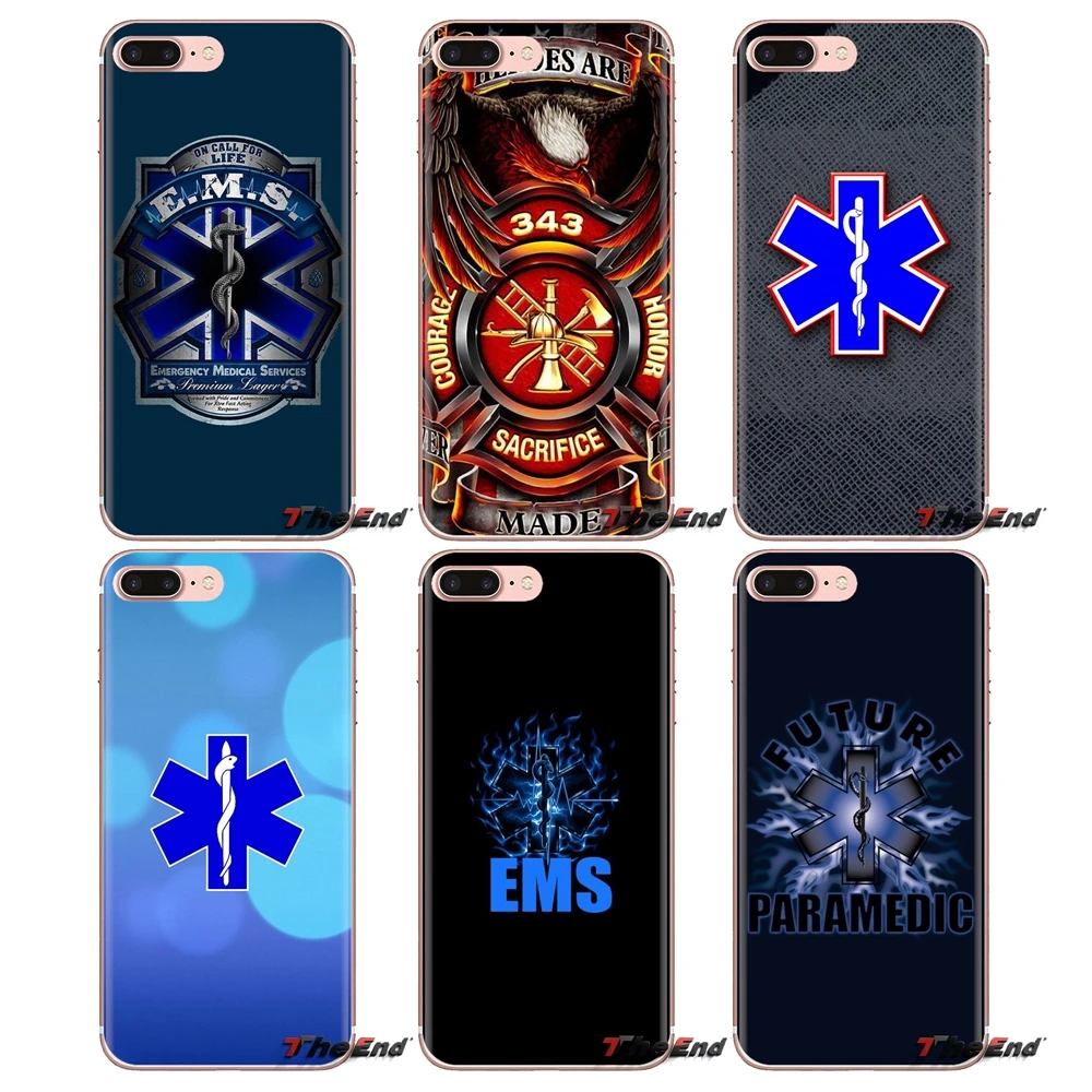TPU Case For iPhone XS Max XR X 4 4S 5 5S 5C SE 6 6S 7 8 Plus Samsung Galaxy J1 J3 J5 J7 A3 A5 Firefighter Fire Paramedic Rescue |