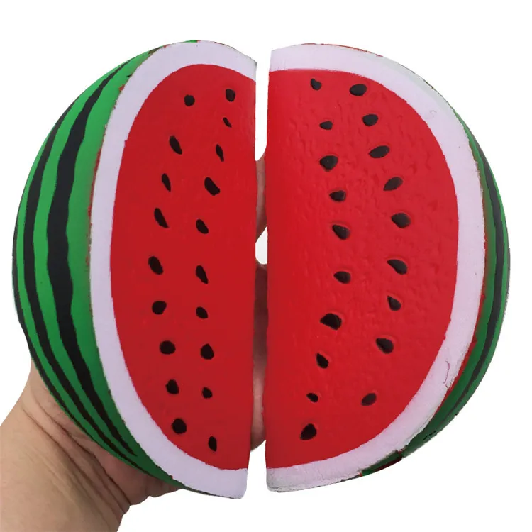 melon slice Мягкие медленно растущие мягкие игрушки милые Kawaii Jumbo большой розовый единорог мультфильм животных мягкие игрушки Jumbo - Цвет: melon slice