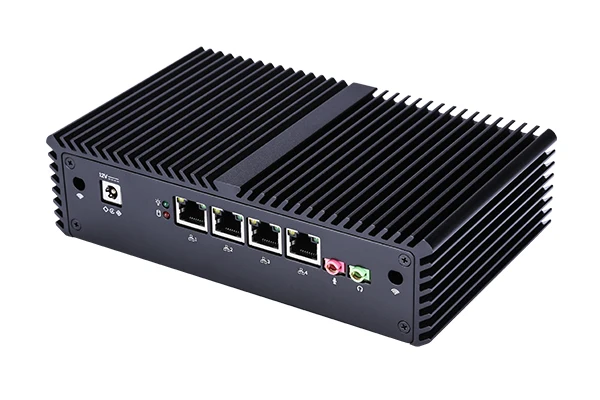 Qotom Core i3 i5 i7 Мини ПК AES-NI 4x гигабит Intel LAN Windows Linux pfsense распутывать OPNsense беспроводной безвентиляторный ПК