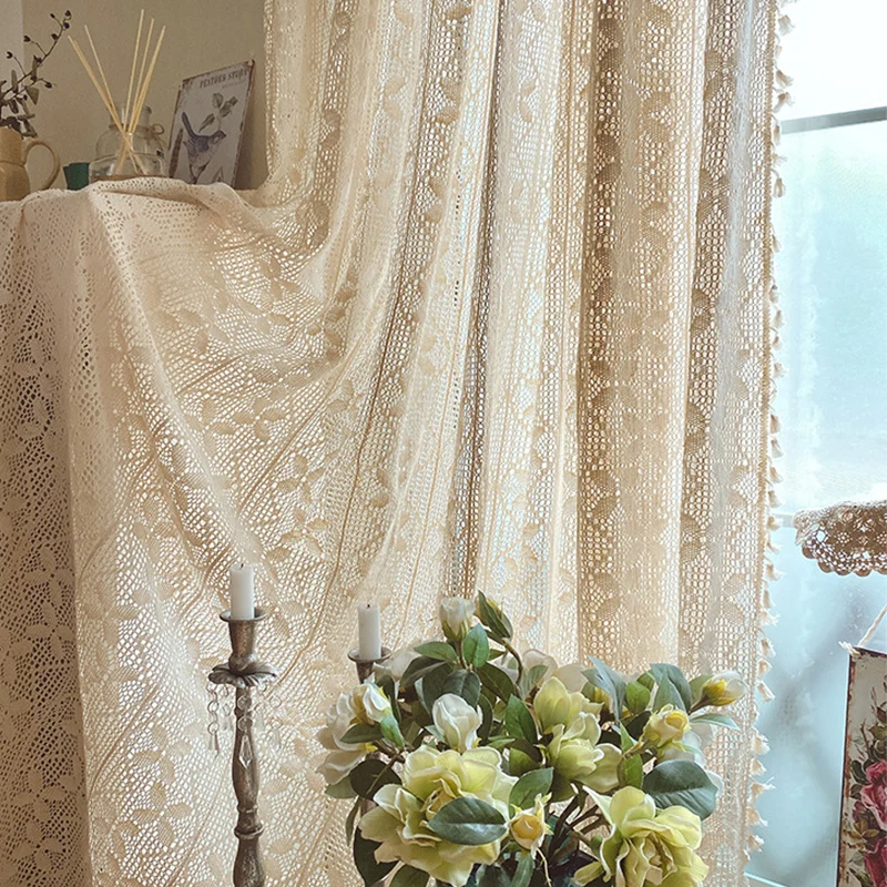 Занавески ручной работы вязаные крючком в стиле ретро | Дом и сад