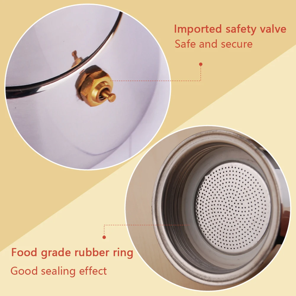 Кофейник для мокко кофейники из нержавеющей стали эспрессо латте кофейник