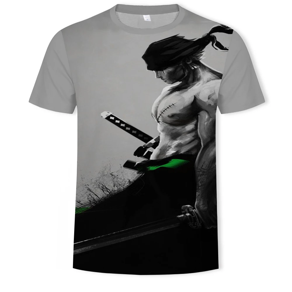 

One Piece 3D Printing Men and Women Fashion T-shirt Cartoon Anime One Piece Street Clothing Loose Comfortable Fabric O-ne