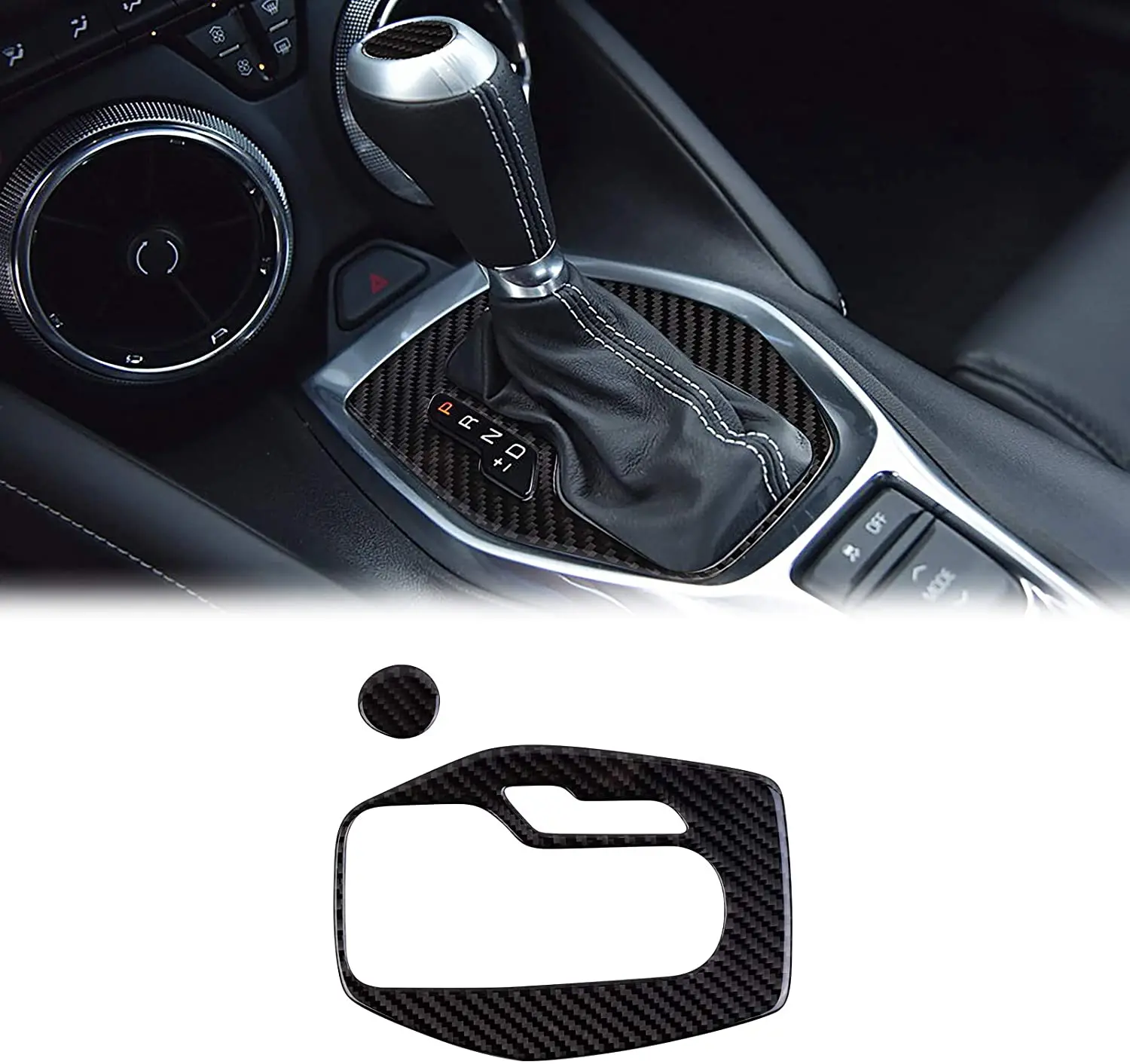 

Совместим с отделкой из углеродного волокна, наклейки для украшения интерьера для Chevrolet Camaro 2017 2018 2019