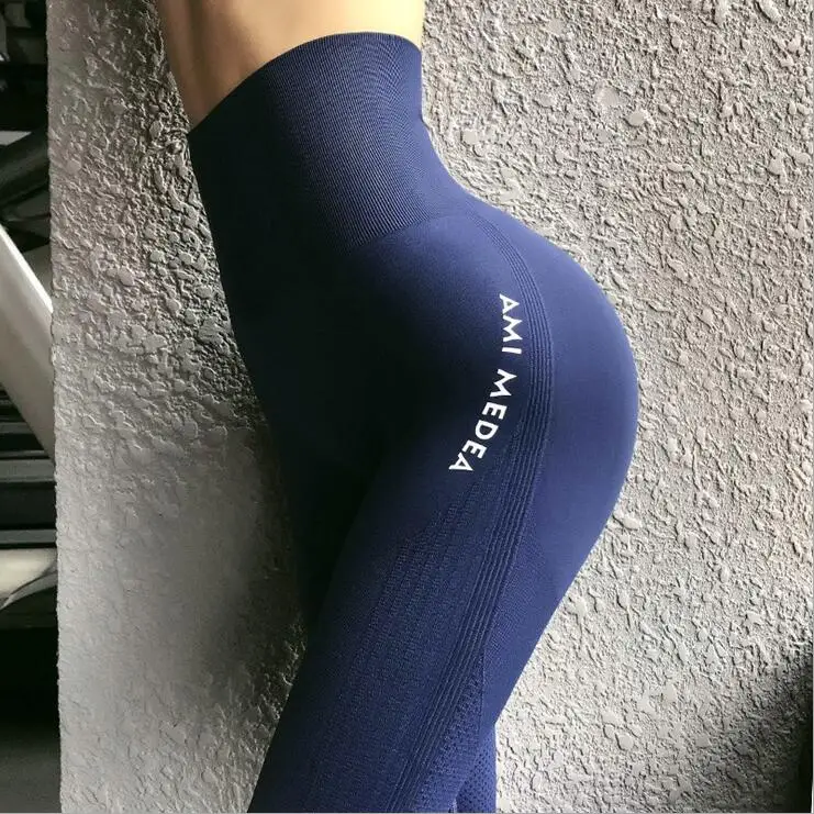 Женские Бесшовные Леггинсы для фитнеса штаны йоги с высокой талией спортивные