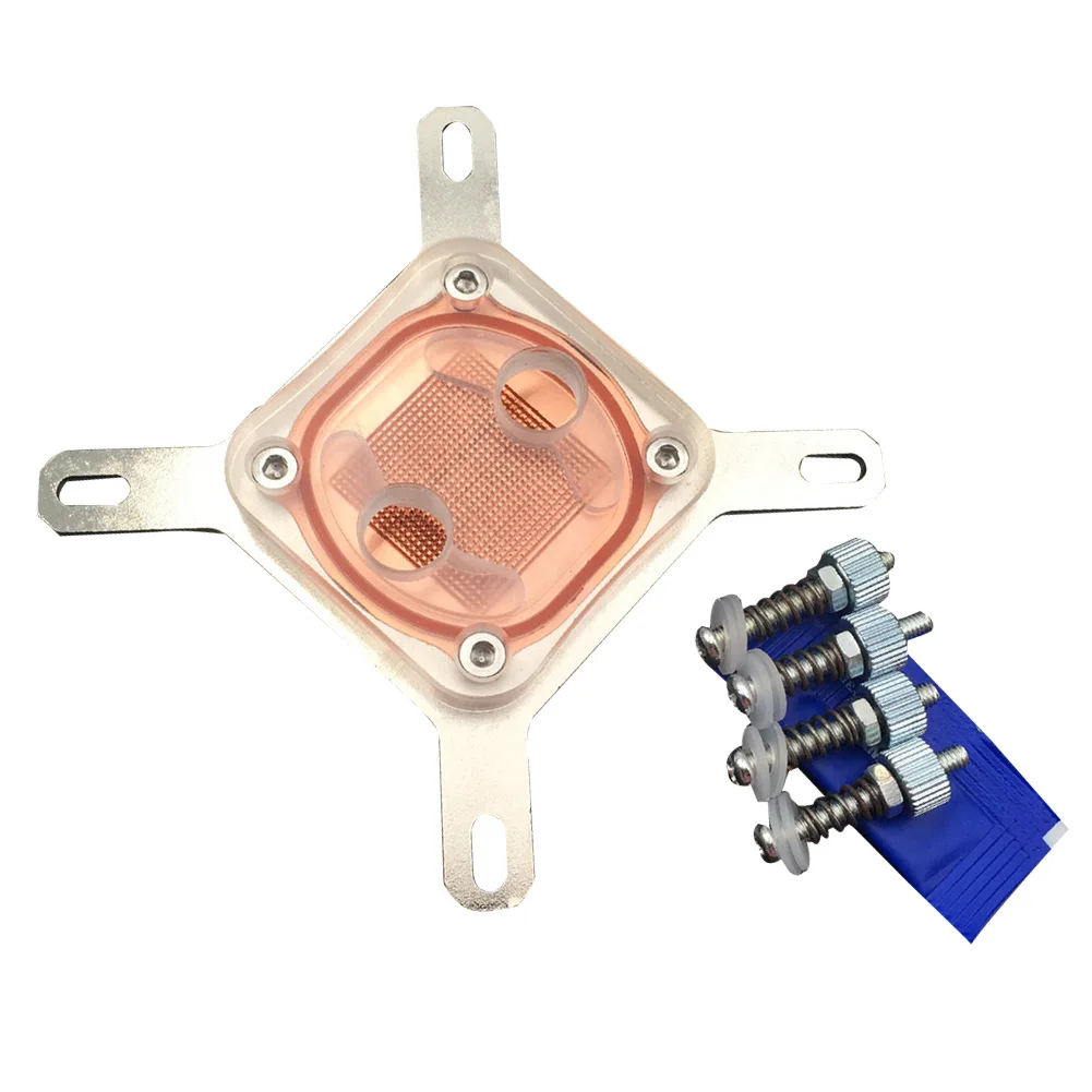 ПК акриловая крышка Медная база водяного охлаждения блок радиатора Бизнес офис