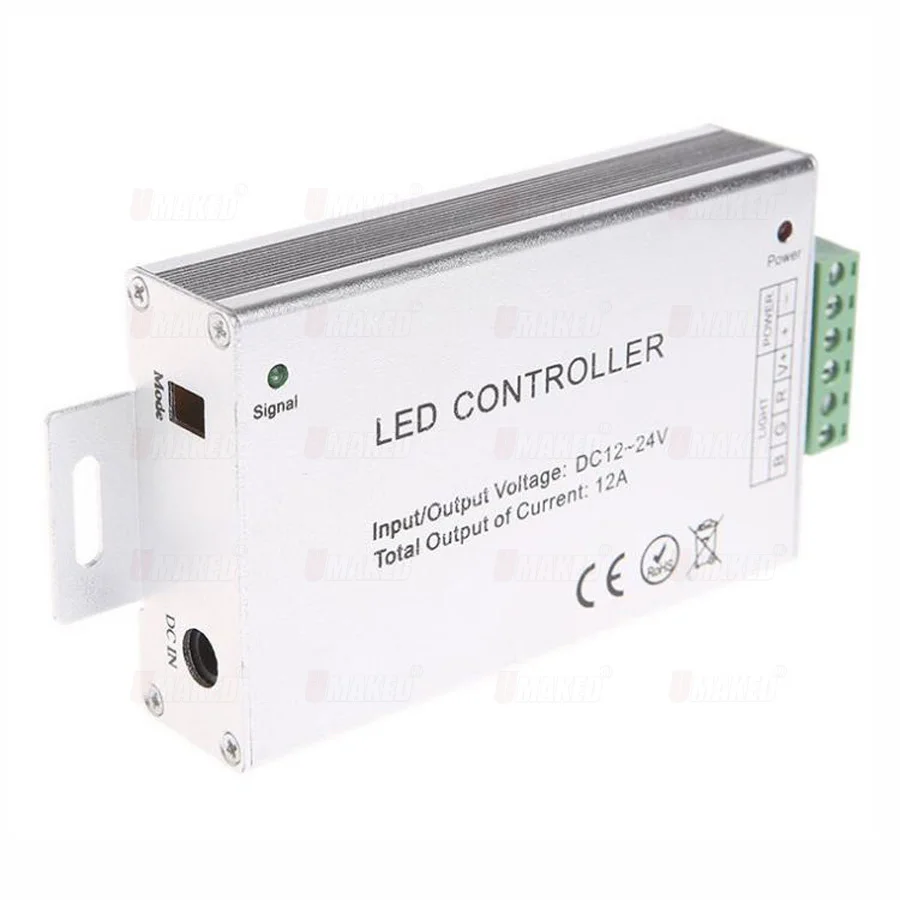 Светодиодная полоса светильник DC 12V 24V 4A 3CH 12A RF беспроводной 28key алюминиевый пульт