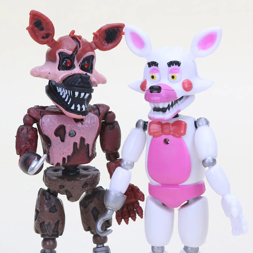 Figuras de acci&oacute;n de Freddy, conjunto de 6 unids/set de articulaciones m&oacute;viles, juguetes en miniatura de PVC-4