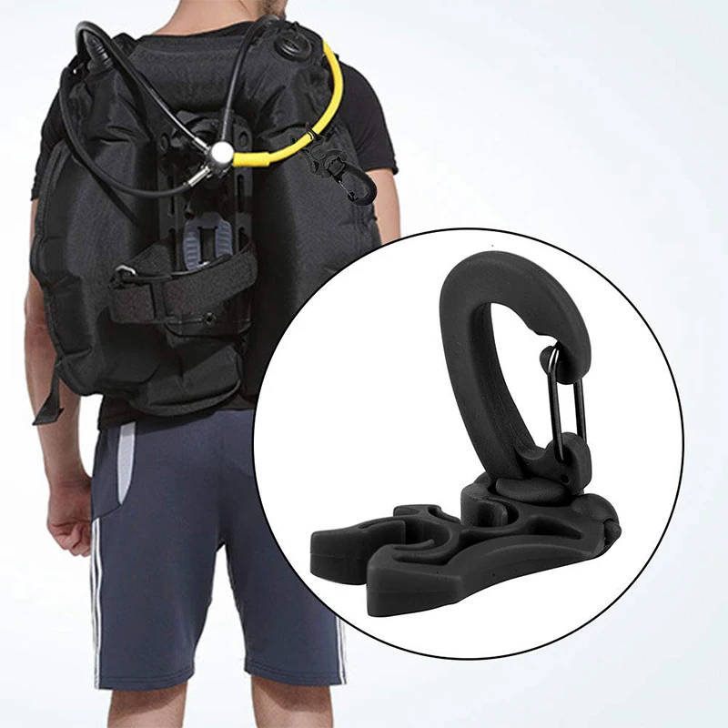 Держатель для шланга подводного плавания акваланга BC с зажимом быстрый карабин