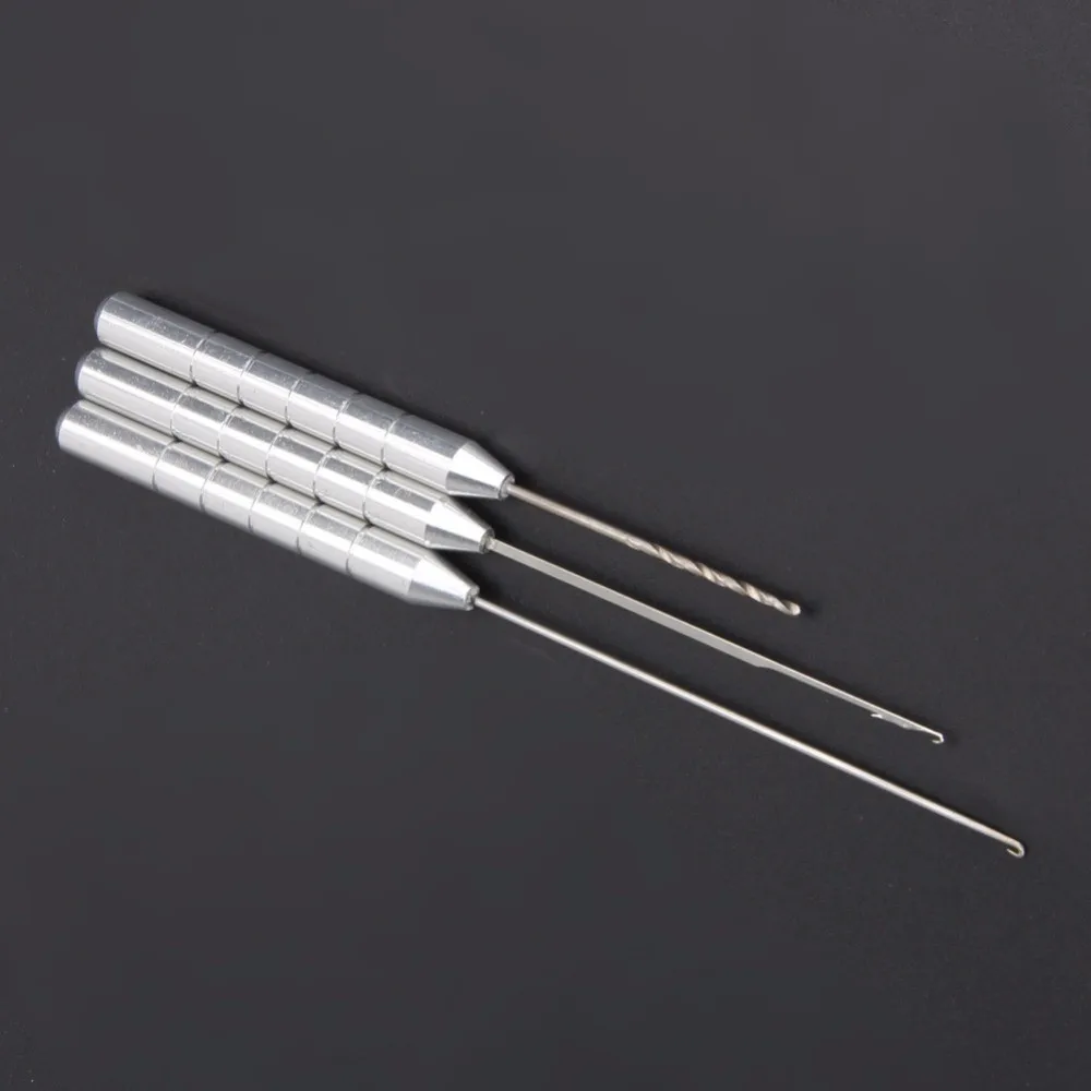 

3 Piece Baiting Needle Tool Set Carp Coarse Line Fishing Drill Latch Hook Bait Carp Rigs Boilie Drill Tool Set
